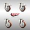Service Caster 4 Inch 316SS Maroon Polyurethane Wheel Swivel Top Plate Caster Lock Brakes, 2PK SCC-SS316TTL20S414-PPUB-MRN-2-S-2 - alternate 5